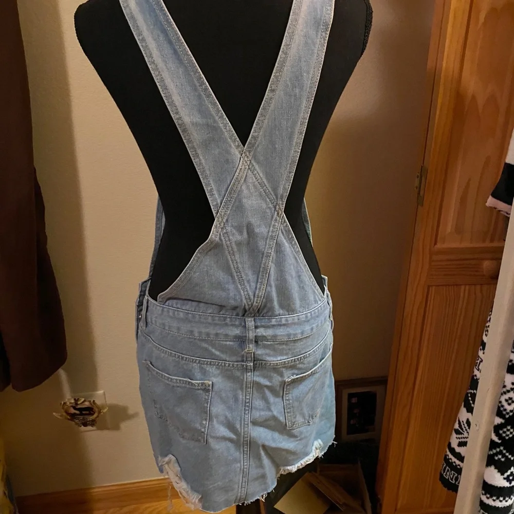 - Denim Overall Skirt - Picture 5 of 6
